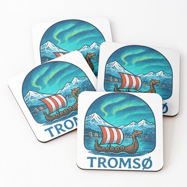 Item preview, Tromso Norway Travel Retro designed and sold by TomFrontierArt.