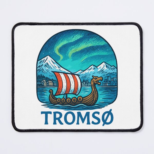 Item preview, Tromso Norway Travel Retro designed and sold by TomFrontierArt.