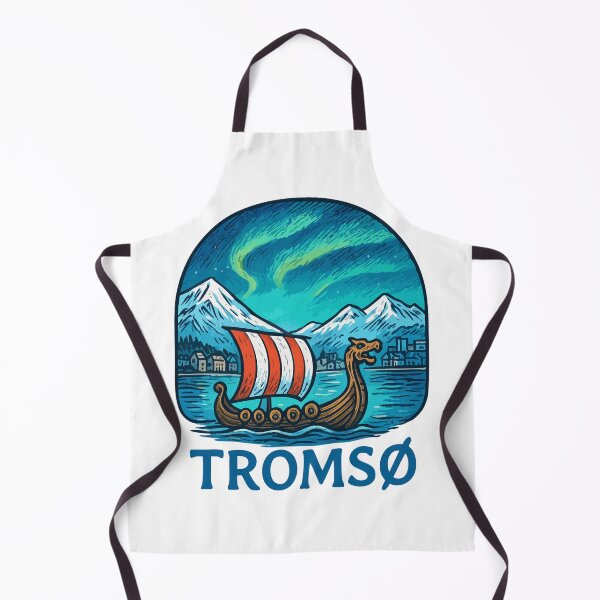Item preview, Tromso Norway Travel Retro designed and sold by TomFrontierArt.