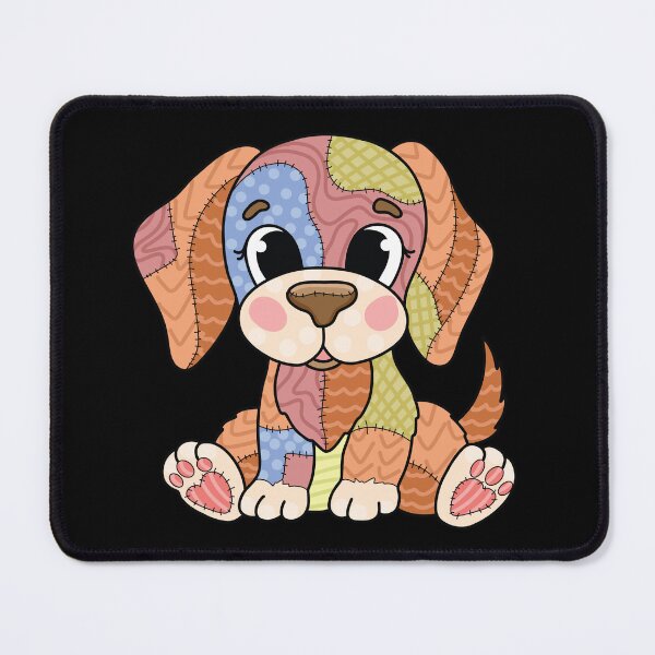 Item preview, Patchwork Puppy – Cute Quilted Dog Design designed and sold by CutesyStudio.