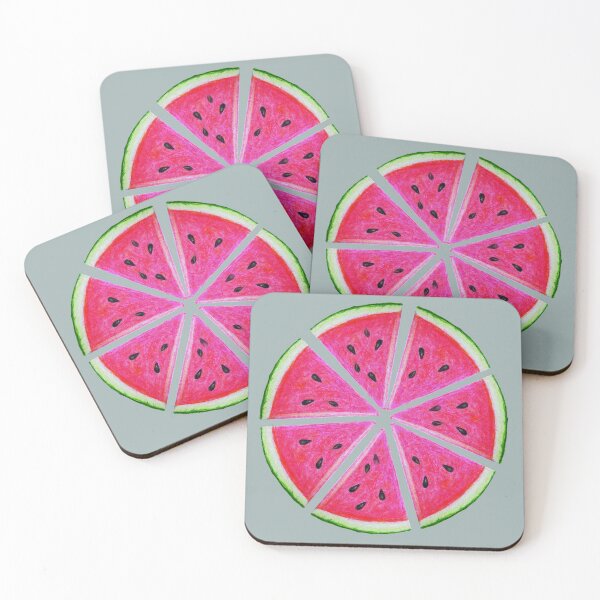 Item preview, Fanny watermelon pieces in the shape of a circle 3 designed and sold by artoriginal.