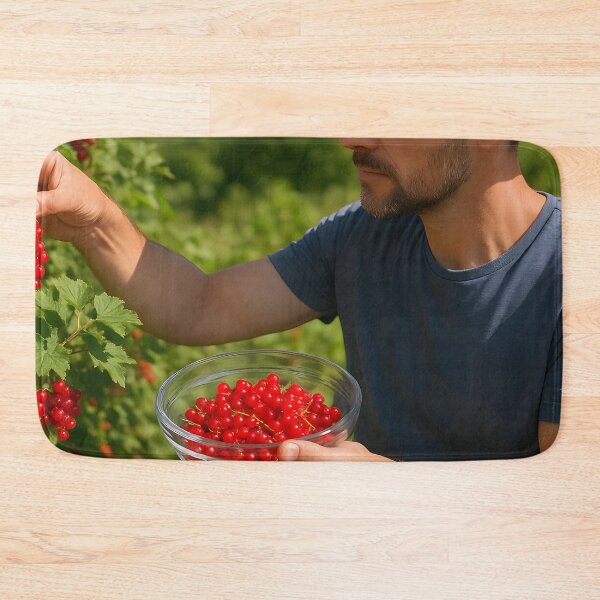 Item preview, Man Harvesting Red Currants Outdoors designed and sold by SassyArtistry.