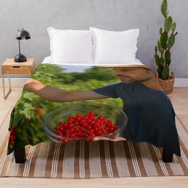 Item preview, Man Harvesting Red Currants Outdoors designed and sold by SassyArtistry.