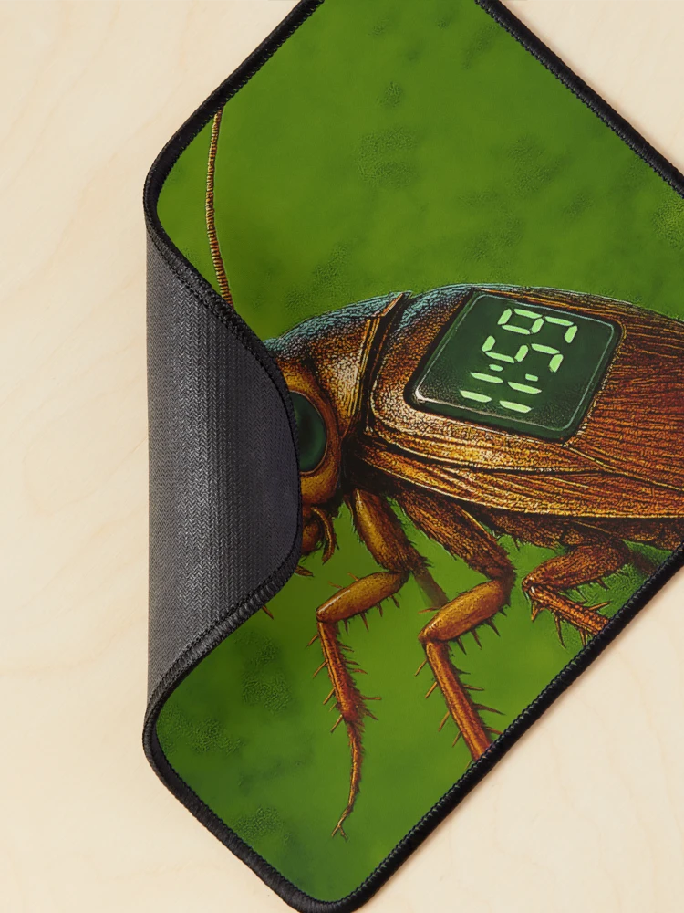 Thumbnail 2 of 5, Mouse Pad, Clockroach designed and sold by buglevel.