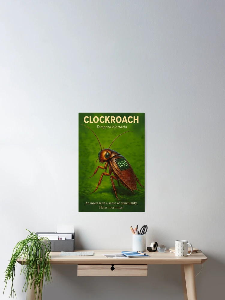 Thumbnail 2 of 3, Poster, Clockroach designed and sold by buglevel.