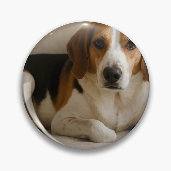 Item preview, Calm Beagle Mix Relaxing on Sofa designed and sold by SassyArtistry.