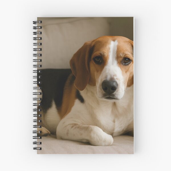 Item preview, Calm Beagle Mix Relaxing on Sofa designed and sold by SassyArtistry.