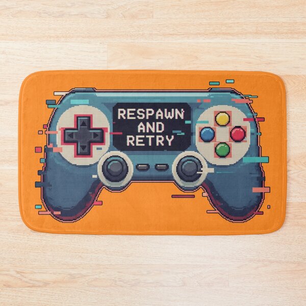 Item preview, Respawn and Retry - Retro Gaming Glitch Art designed and sold by karina360.