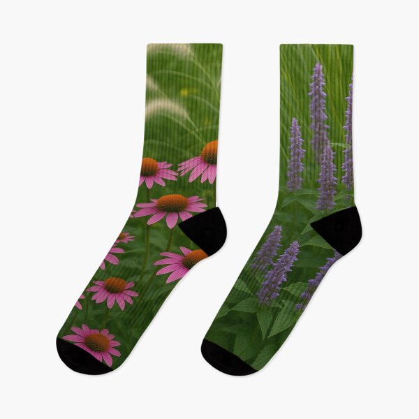 Item preview, Summer Garden with Coneflowers and Thistles designed and sold by SassyArtistry.