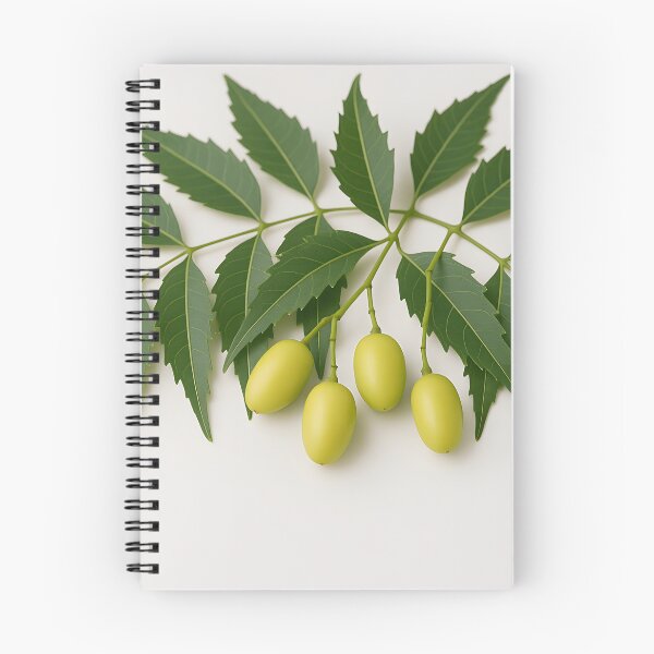 Item preview, Neem Leaves and Fruits on White designed and sold by SassyArtistry.