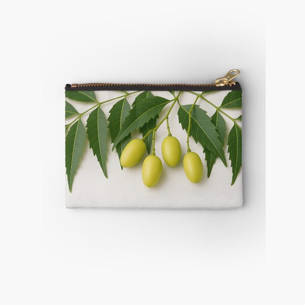 Item preview, Neem Leaves and Fruits on White designed and sold by SassyArtistry.