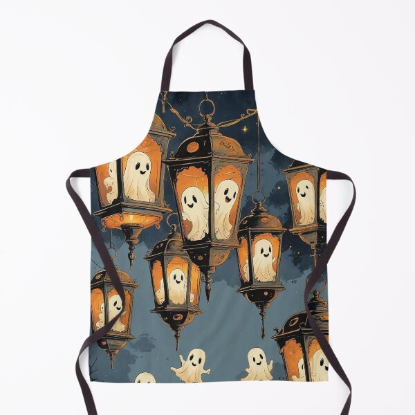 Item preview, Antique Lantern Ghosts – Vintage Cottagecore Halloween Whimsy designed and sold by Deezyned.