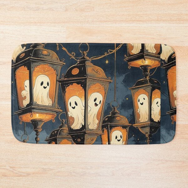 Item preview, Antique Lantern Ghosts – Vintage Cottagecore Halloween Whimsy designed and sold by Deezyned.