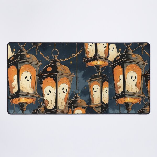 Item preview, Antique Lantern Ghosts – Vintage Cottagecore Halloween Whimsy designed and sold by Deezyned.