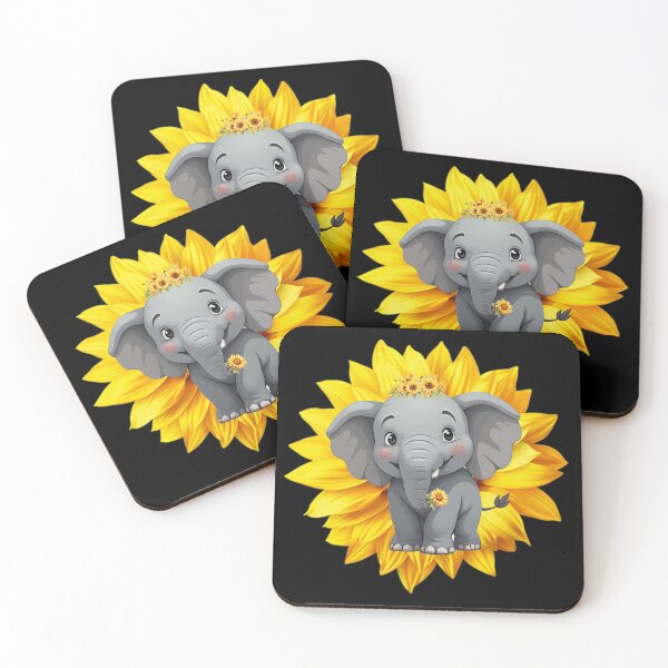 Item preview, Elephant Sunflower designed and sold by Karen Wood.
