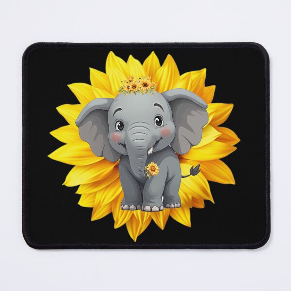 Item preview, Elephant Sunflower designed and sold by Karen Wood.