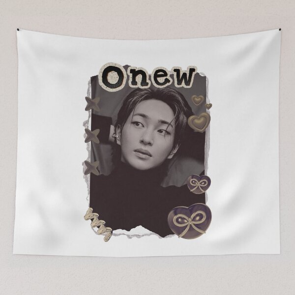 Item preview, Onew from SHINee Kpop Soloist Scrapbook Collage Cozy Y2K Vintage Design designed and sold by HELL0WBELLO.