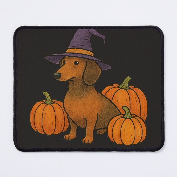 Item preview, Doxie Halloween Witch Dachshund Dog Costume Spooky Cute Design designed and sold by FrictionMaxxing.