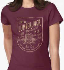 THE LUMBERJACK SONG Women's Fitted T-Shirt