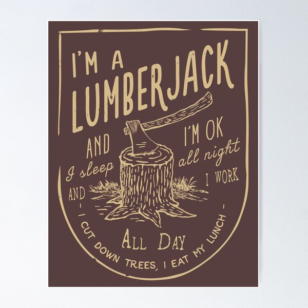 Item preview, THE LUMBERJACK SONG designed and sold by pdism.