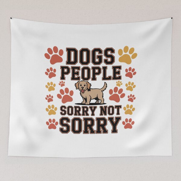 Item preview, Dogs Over People Sorry Not Sorry Funny Dog Lover T-Shirt designed and sold by podlook.