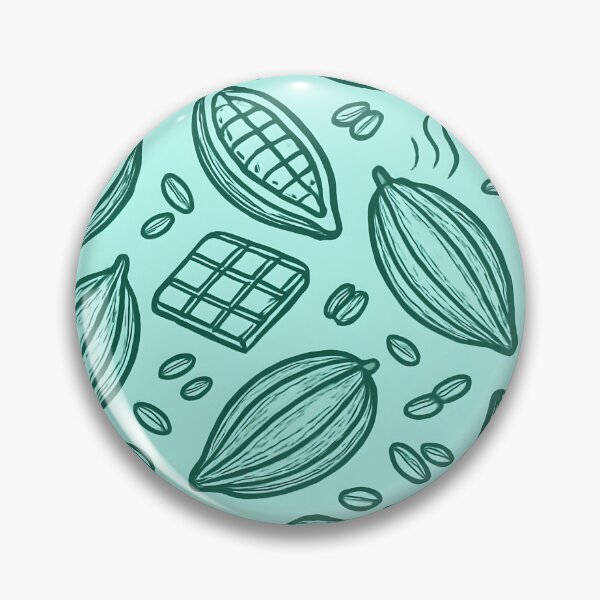Item preview, Cacao Beans and Chocolate Pattern on Teal designed and sold by SassyArtistry.