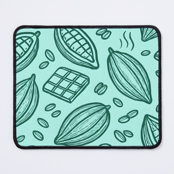 Item preview, Cacao Beans and Chocolate Pattern on Teal designed and sold by SassyArtistry.