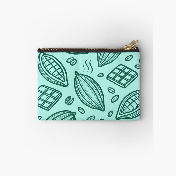 Item preview, Cacao Beans and Chocolate Pattern on Teal designed and sold by SassyArtistry.