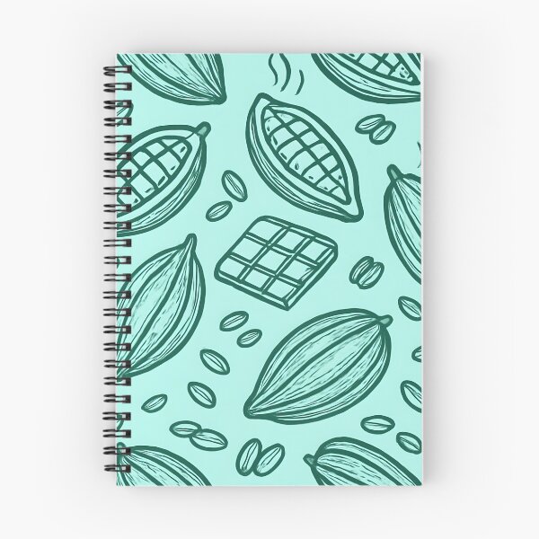 Item preview, Cacao Beans and Chocolate Pattern on Teal designed and sold by SassyArtistry.