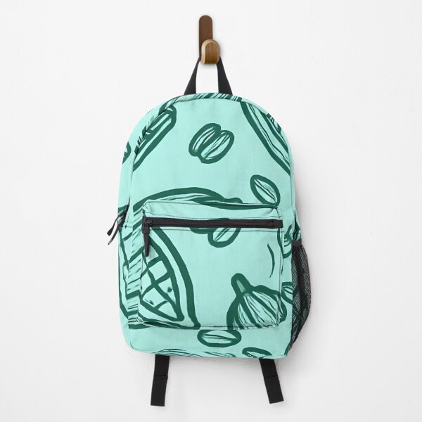 Item preview, Cacao Beans and Chocolate Pattern on Teal designed and sold by SassyArtistry.