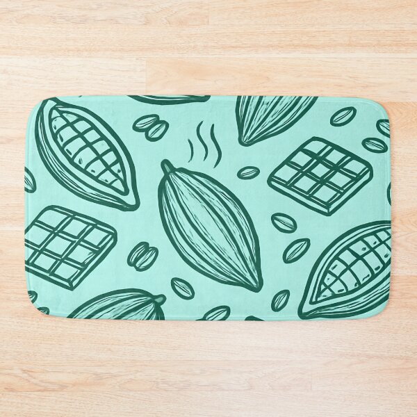 Item preview, Cacao Beans and Chocolate Pattern on Teal designed and sold by SassyArtistry.