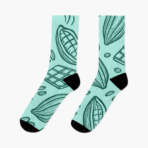 Item preview, Cacao Beans and Chocolate Pattern on Teal designed and sold by SassyArtistry.