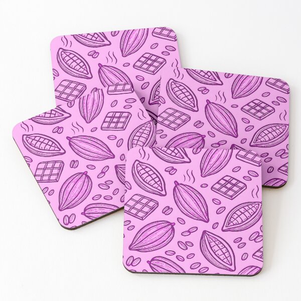 Item preview, Cacao Pods and Chocolate Bars on Pink designed and sold by SassyArtistry.