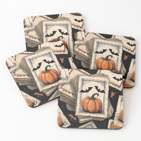 Item preview, Sepia Pumpkin Postcards – Vintage Cottagecore Halloween Nostalgia designed and sold by Deezyned.