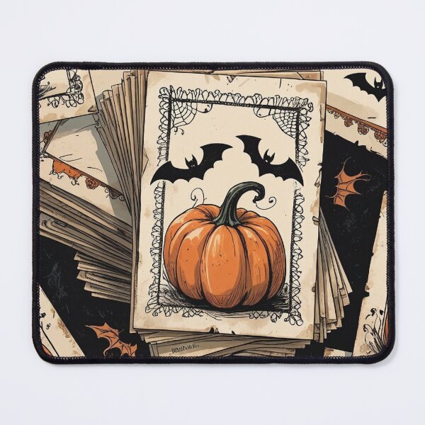 Item preview, Sepia Pumpkin Postcards – Vintage Cottagecore Halloween Nostalgia designed and sold by Deezyned.