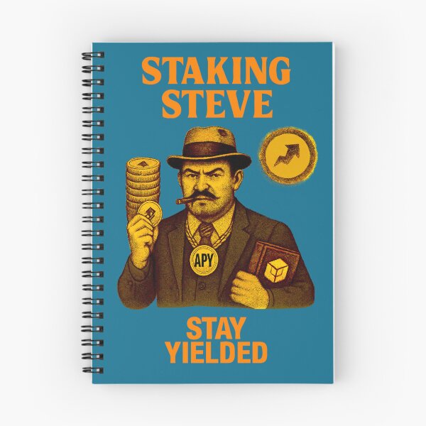 Item preview, "Staking Steve – Stay Yielded" | Crypto Yield Boss Design designed and sold by BitCrop.