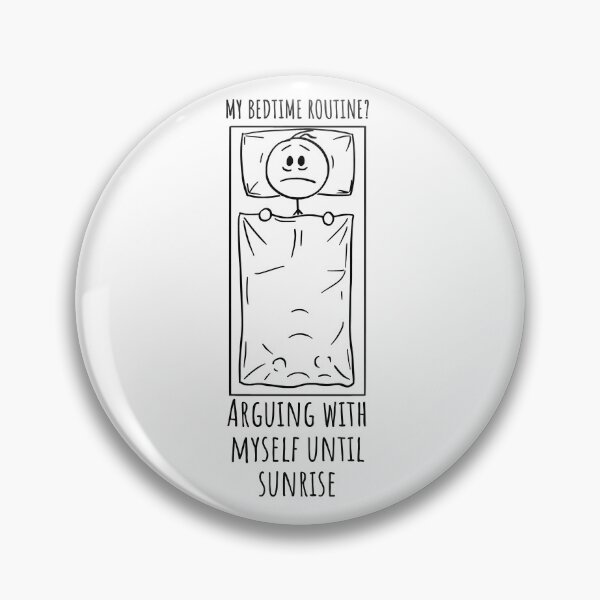 Item preview, Overthinking Bedtime Doodle Humor designed and sold by DesignDazzles.