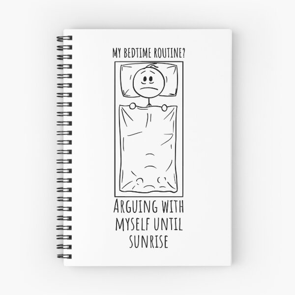 Item preview, Overthinking Bedtime Doodle Humor designed and sold by DesignDazzles.