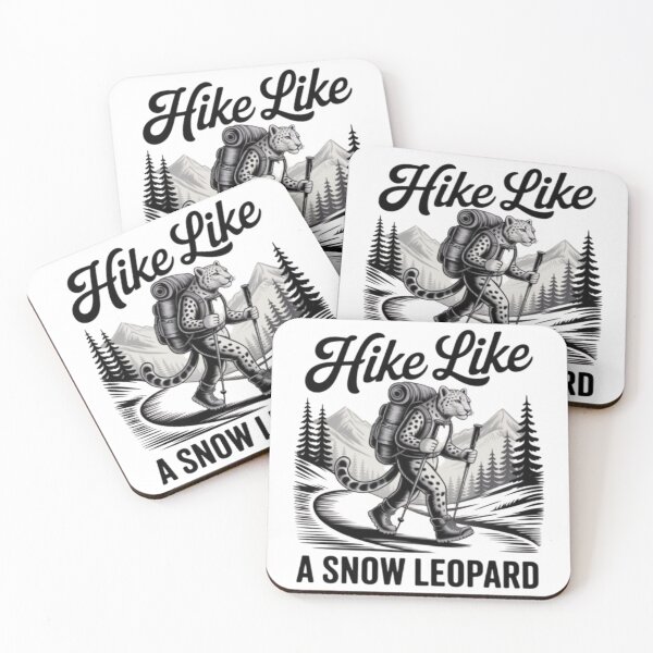 Item preview, HIKE LIKE A SNOW LEOPARD – Adventure Hiking Design for Nature Lovers designed and sold by DesignNadine.