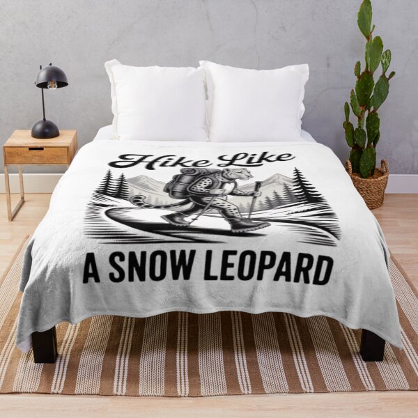 Item preview, HIKE LIKE A SNOW LEOPARD – Adventure Hiking Design for Nature Lovers designed and sold by DesignNadine.
