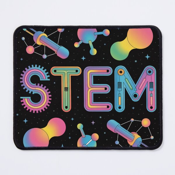 Item preview, A surrealist sticker art piece featuring the text "STEM" designed and sold by Lilashakti ⭐️ ⭐️ ⭐️ ⭐️ ⭐️.