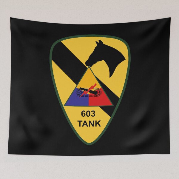 Item preview, Army - 603rd Medium Tank Co  - 1st Cav wo Txt designed and sold by Military Insignia Products.