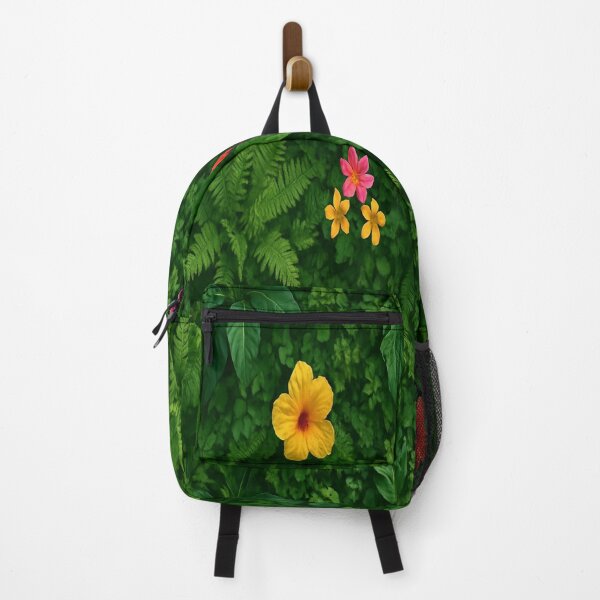 Item preview, Colorful Tropical Jungle Floor – Exotic Flower Botanical Art designed and sold by A2JRetro.
