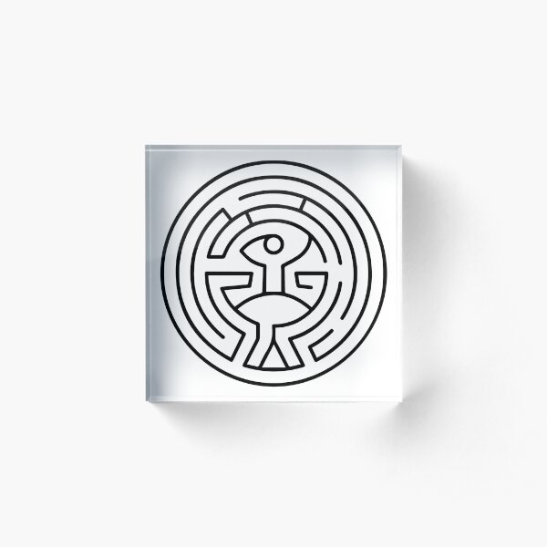 Westworld Maze Acrylic Block