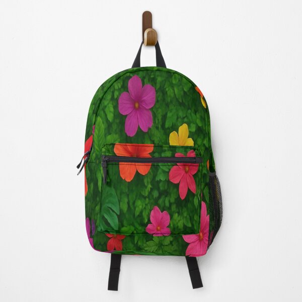 Item preview, Tropical Rainforest Canopy with Vibrant Flowers designed and sold by A2JRetro.