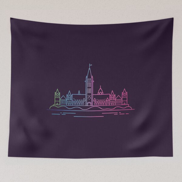 Item preview, Ottawa Skyline – Minimalist Neon Travel Souvenir Design designed and sold by Paper Drip.