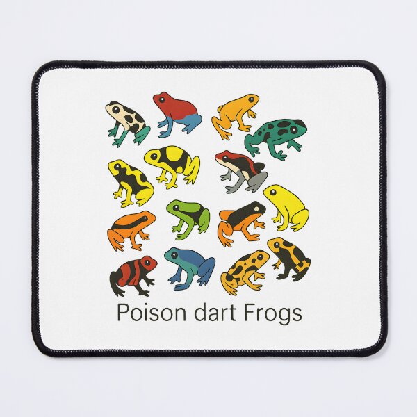 Item preview, Colorful Poison Dart Frogs Cute Amphibian Nature Animal Illustration Design designed and sold by DrawHandArt.
