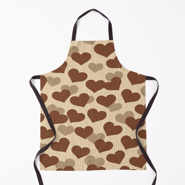 Artikelvorschau, Vintage Love Hearts Muster – Braun & Taupe Retro Design entworfen und verkauft von A2JRetro.