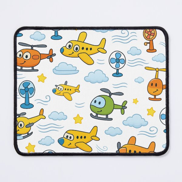 Item preview, Cartoon Fans and Propeller Aircraft Pattern designed and sold by GestaltTees.