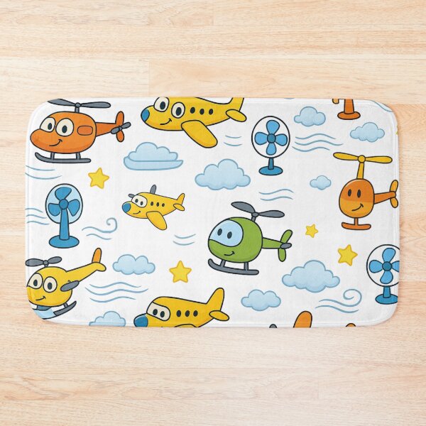 Item preview, Cartoon Fans and Propeller Aircraft Pattern designed and sold by GestaltTees.